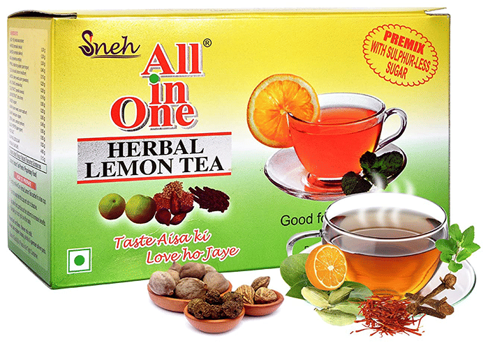 Sneh All in One Herbal Lemon Tea | Premix with Sulphur-Less Sugar | For Immunity